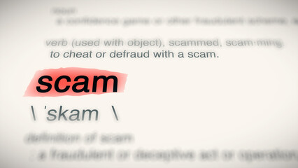 A close-up illustration of the word 