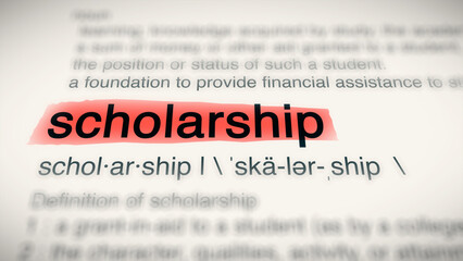 A close-up illustration of the word 