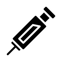 syringe glyph icon