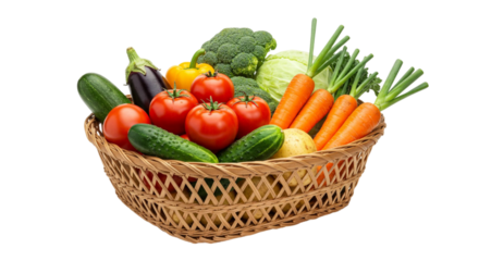 Basket with vegetables
