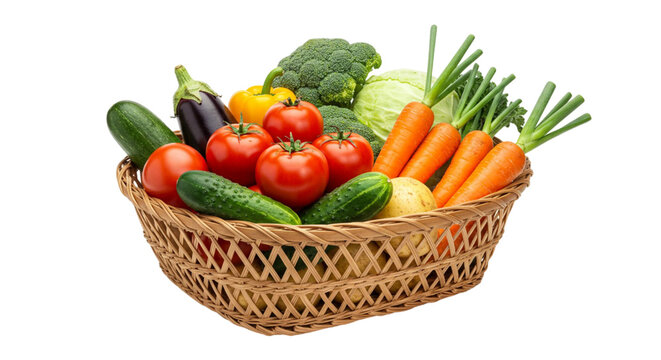 Basket with vegetables
