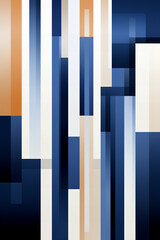Obraz premium Geometric Abstract Art with Vertical Lines 
