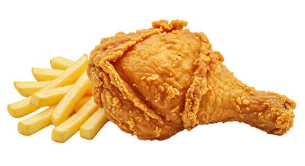Fried chicken and chips