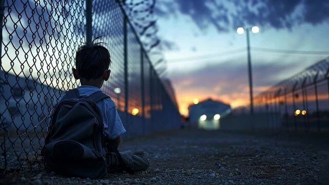 Migrants face uncertainty at the border as night falls on a crisis situation