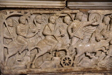 Sarcophage de l'église Saint-Trophîme à Arles. France