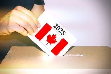 Canada political election vote concept.