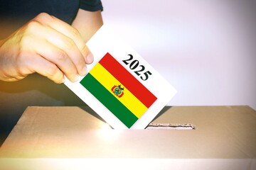 Bolivia political election vote concept.