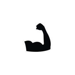 Simple Arm Power Bicep Logo Vector