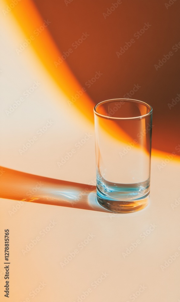 Poster futuristic digital display clear glass smart device with prism effect and vibrant hues - innovative 