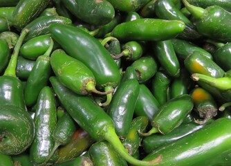 fresh greenchili peppers, wallpaper