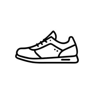 Sneaker shoe . Concept. Flat design. Vector illustration. Sneakers in flat style. Sneakers side view. Fashion sneakers.Modern air chamber style sneaker/trainer.
