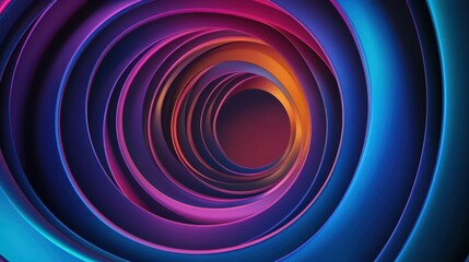 A vibrant abstract animation featuring colorful rotating rings against a dark background.