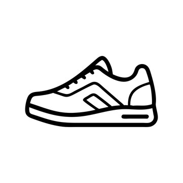 Sneaker shoe . Concept. Flat design. Vector illustration. Sneakers in flat style. Sneakers side view. Fashion sneakers.Modern air chamber style sneaker/trainer.
