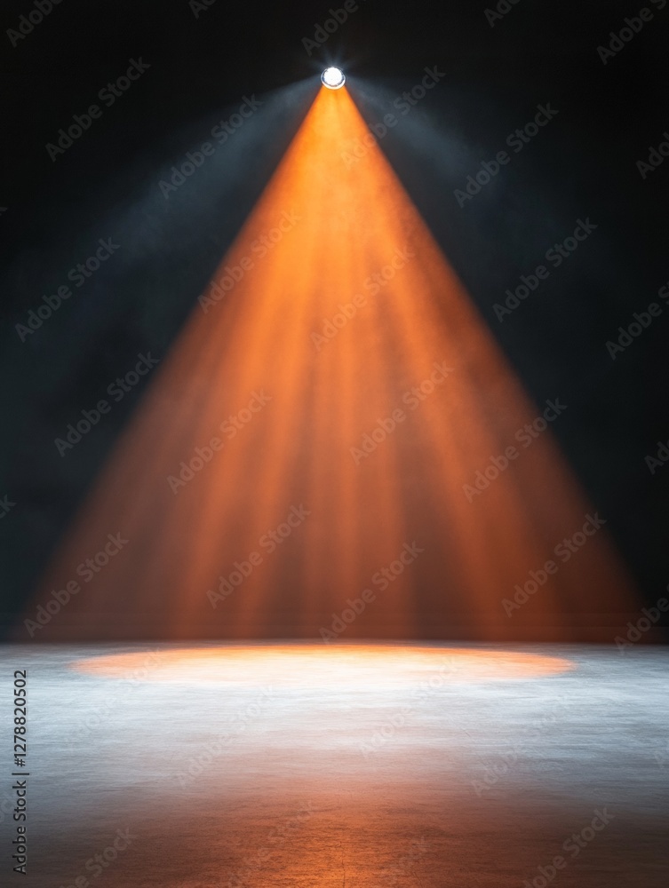 Poster illuminated industrial spotlight modern stage lighting for event spaces and theatrical ambiance - me