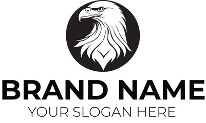 Vector eagle silhouette logo