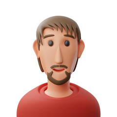 Guy avatar 3d illustration