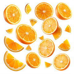 Obraz premium orange slices background