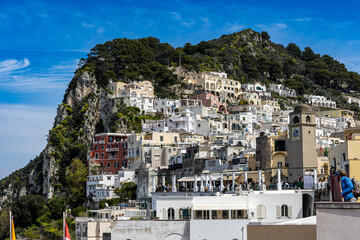 Mountainside houses on Capri