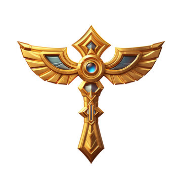 golden cross egypt symbol game art