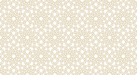 Seamless geometric pattern in authentic arabian style.