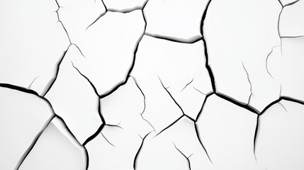Cracked White Surface Texture for Backgrounds and Designs