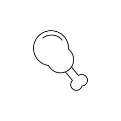 meat icon with white background