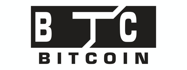 the letters btc are combined in the shape of a box