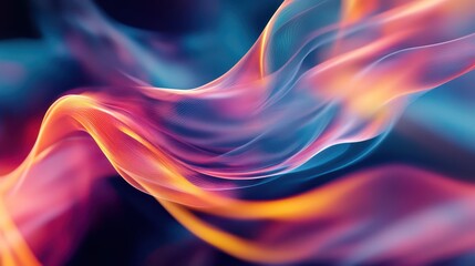 An abstract 3D animation depicting the flow of energy in a seamless, looped 4K video.