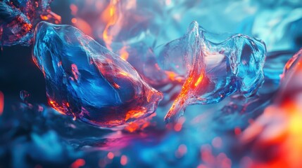 An abstract 3D animation depicting the flow of energy in a seamless, looped 4K video.