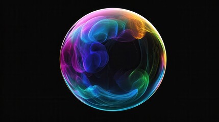 An abstract 3D animation depicting the flow of energy in a seamless, looped 4K video.