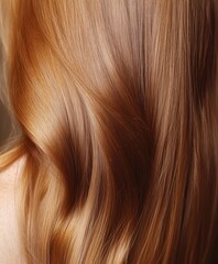 Naklejka premium A close-up of a woman with flowing red hair, elegantly holding a comb, highlighting her vibrant locks and personal grooming routine.