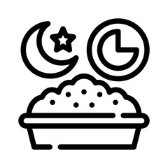 fasting line icon