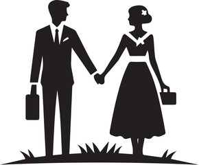 couple holding hands 