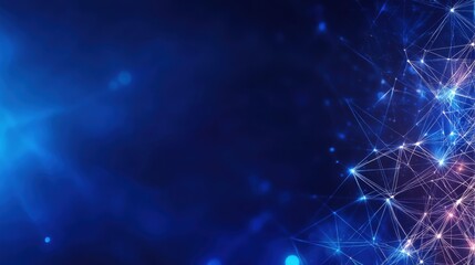 Abstract Blue Network Connection Background