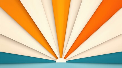 Colorful Radiating Sunburst Abstract Design for Backgrounds and Graphic Applications © Chano_1_na