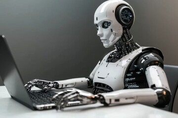 The future of interaction: chatgpt ai on a laptop.