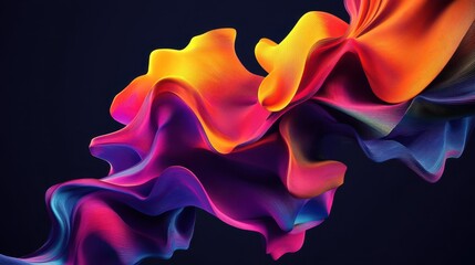 Obraz premium An abstract 3D render featuring geometric blocks on a dark background.