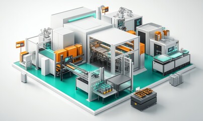 Intelligent Robotic Assembly Line: AI Vision Monitors Advanced Manufacturing Processes