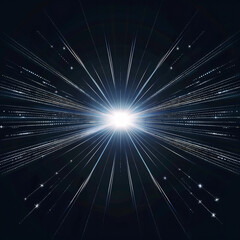 glow effect on black background