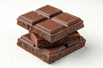 "Delicious Chocolate Stack with Glossy Surface