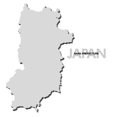 奈良県の3D地図