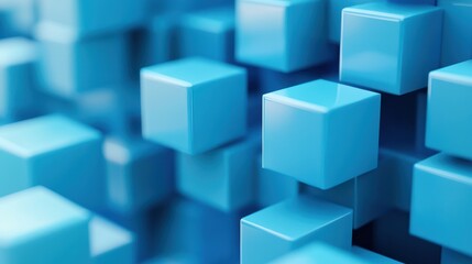 Obraz premium An abstract 3D render showcases a visually intriguing composition with geometric shapes and dynamic forms.