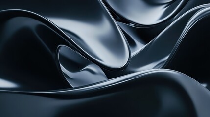 Fototapeta premium An abstract 3D render showcases a visually intriguing composition with geometric shapes and dynamic forms.