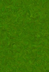 Vibrant green abstract pattern with swirling textures and motions.