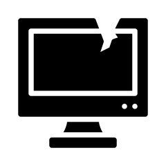 cracked screen glyph icon