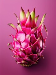an AI Image Generator, Vibrant Pink Dragon Fruit