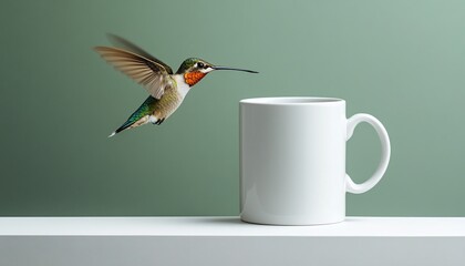 Celebratory Earth Day Mockup Featuring a Classic White Mug Design Emphasizing Environmental Awareness and Sustainability
