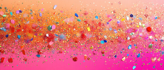 Naklejka premium Vivid colors and sparkling elements create a vibrant backdrop, perfect for creative projects and festive designs.