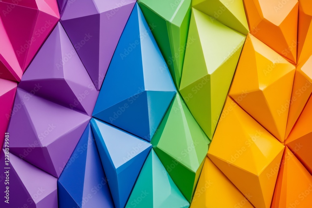 Aufkleber abstract vector science concept background polygonal geometric design pattern