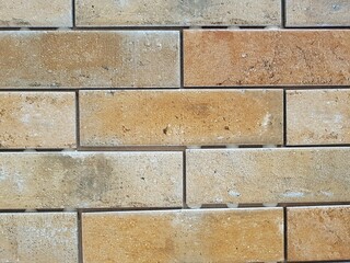 Rectangular brick wall, full frame